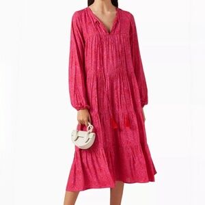 Natalie Martin Sienna Maxi Dress Summer Forest Print